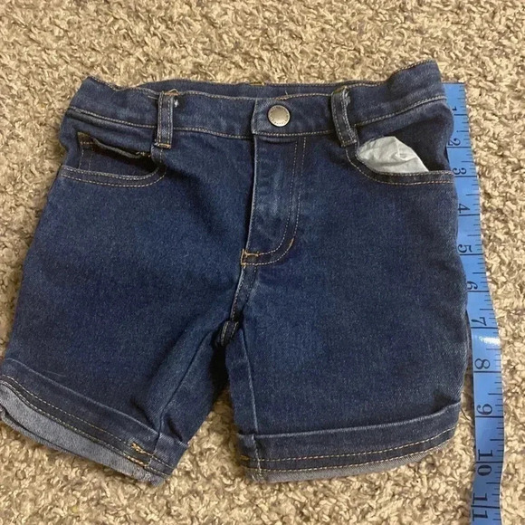 Calvin Klein toddler blue denim shorts | size 4T UNISEX - Picture 7 of 8